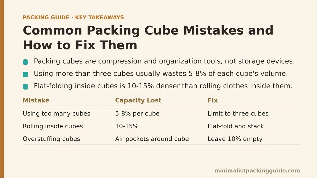 Common Packing Cube Mistakes and How to Fix Them