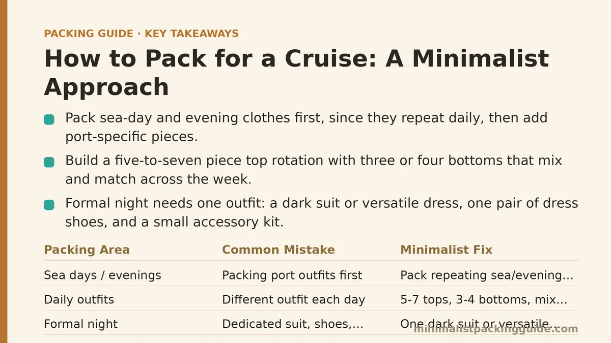 How to Pack for a Cruise: A Minimalist Approach