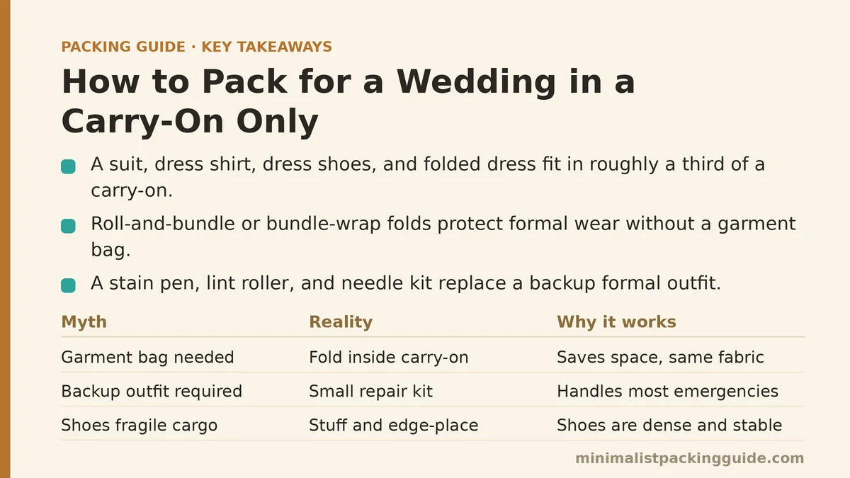 How to Pack for a Wedding in a Carry-On Only